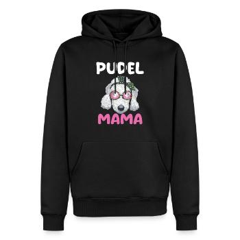 Hund Pudel Mama - Männer Premium Bio Hoodie - Schwarz - Vorne - Nico (187cm)