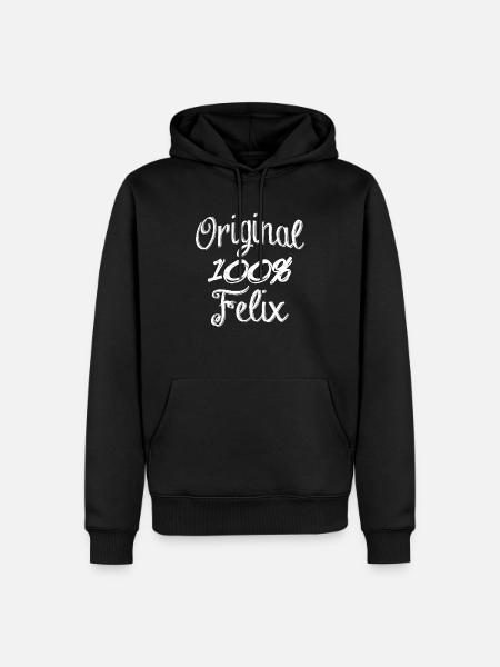Original 100% Felix - Men’s Premium Organic Hoodie - black