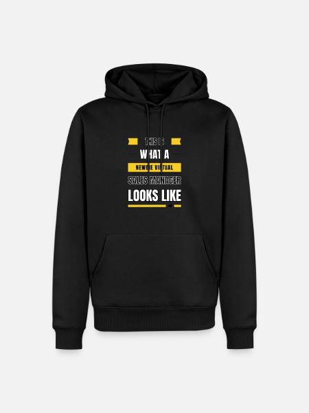Newbie virtual sales manager - Men’s Premium Organic Hoodie - black