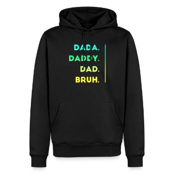 Lustiger Papa zum Vatertag - Sweat à capuche Premium bio Homme - noir - Devant - Nico (187cm)