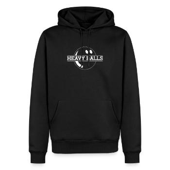 Schwere Kugeln - Lustiges Bowling - Männer Premium Bio Hoodie - Schwarz - Vorne - Nico (187cm)