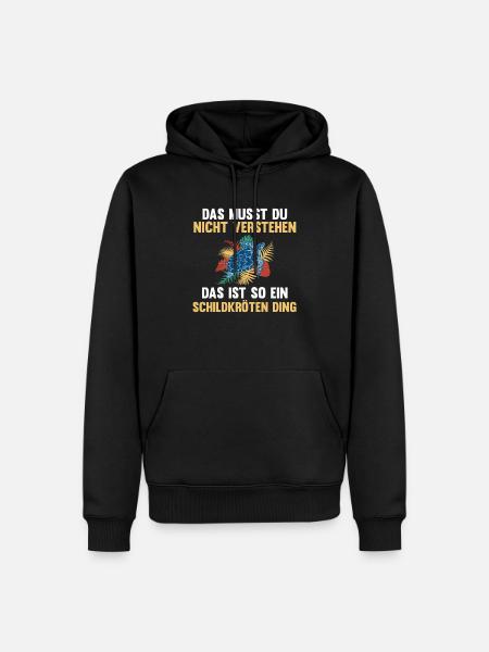 Schildkröte Schildkröten - Männer Premium Bio Hoodie - Schwarz