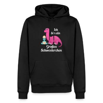 Best Sister Stolze Schwester Großes Schwesterchen - Männer Premium Bio Hoodie - Schwarz - Vorne - Nico (187cm)