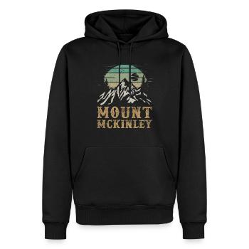 Mt. McKinley National Park Merchandise Wandern Mt. - Männer Premium Bio Hoodie - Schwarz - Vorne - Nico (187cm)