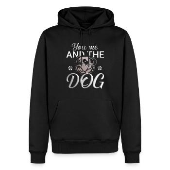 You me and the Dog - Männer Premium Bio Hoodie - Schwarz - Vorne - Nico (187cm)
