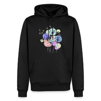 Löwenzahn - Männer Premium Bio Hoodie - Schwarz - Vorne - Nico (187cm)