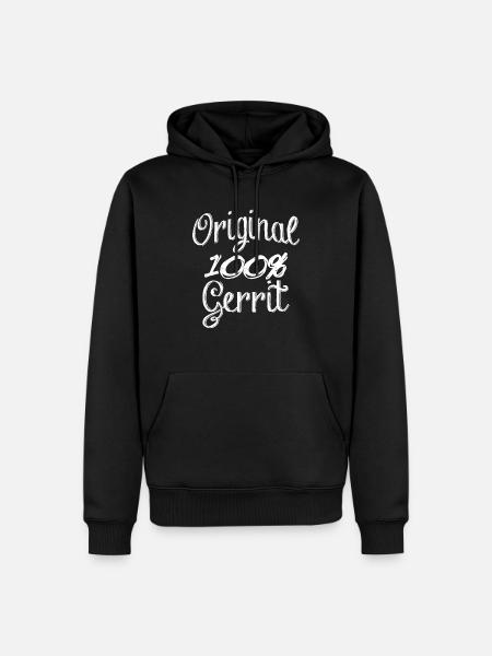 Original 100% Gerrit - Men’s Premium Organic Hoodie - black