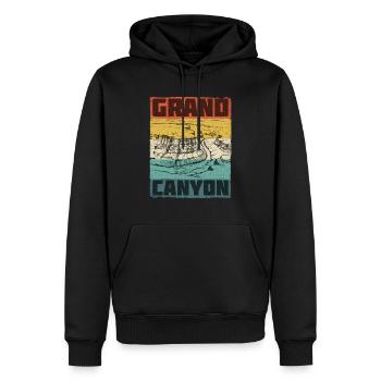 Grand Canyon National Park Merchandise Retro - Men’s Premium Organic Hoodie - black - Front - Nico (187cm)