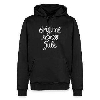 Original 100% Jule - Men’s Premium Organic Hoodie - black - Front - Nico (187cm)