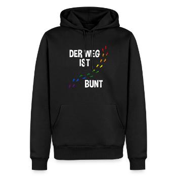 Schullehrer Lehrer - Männer Premium Bio Hoodie - Schwarz - Vorne - Nico (187cm)