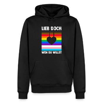 Schullehrerin Lehrerin - Männer Premium Bio Hoodie - Schwarz - Vorne - Nico (187cm)