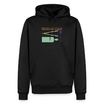 glassblowing tools glassblowing glassblowers - Men’s Premium Organic Hoodie - black - Front - Nico (187cm)