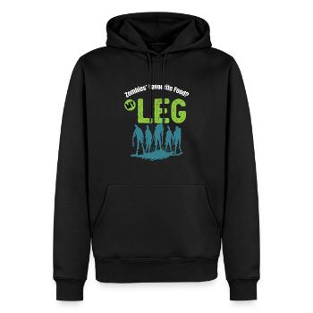 Lustiges Amputation und Beinprothesen - Männer Premium Bio Hoodie - Schwarz - Vorne - Nico (187cm)