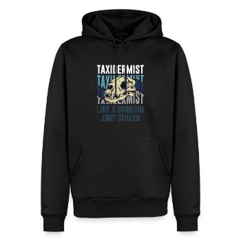 Lustiges Taxidermie und Tierpräparator Taxidermist - Männer Premium Bio Hoodie - Schwarz - Vorne - Nico (187cm)