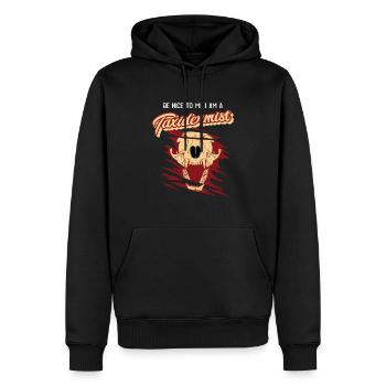 Lustiges Taxidermie und Tierpräparator Taxidermist - Männer Premium Bio Hoodie - Schwarz - Vorne - Nico (187cm)