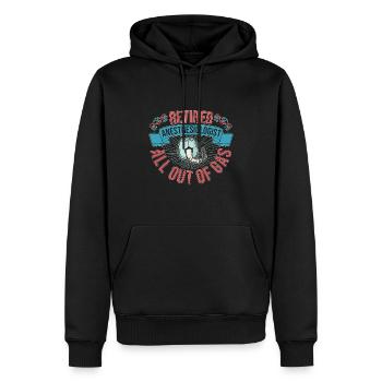 Anesthésiste à la retraite All Out Of Gas Gift Idea - Sweat à capuche Premium bio Homme - noir - Devant - Nico (187cm)