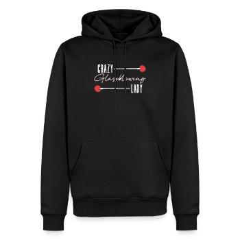 Verrückte Glasbläserin - Glasbläser Glasbläser - Männer Premium Bio Hoodie - Schwarz - Vorne - Nico (187cm)
