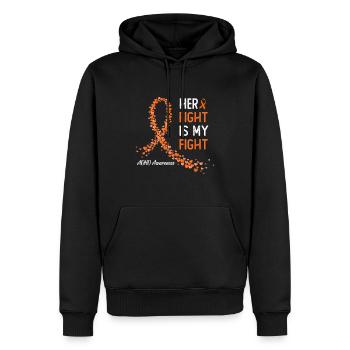 ADHS-Bewusstsein, Familie, die ihren Kampf unterstützt, ist - Männer Premium Bio Hoodie - Schwarz - Vorne - Nico (187cm)