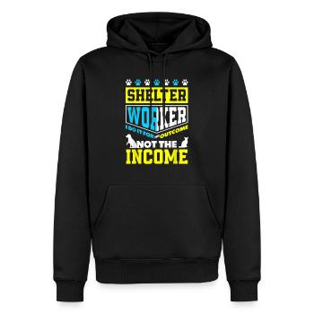 Tierrettung Tieradoption Tierheimarbeiter - Männer Premium Bio Hoodie - Schwarz - Vorne - Nico (187cm)