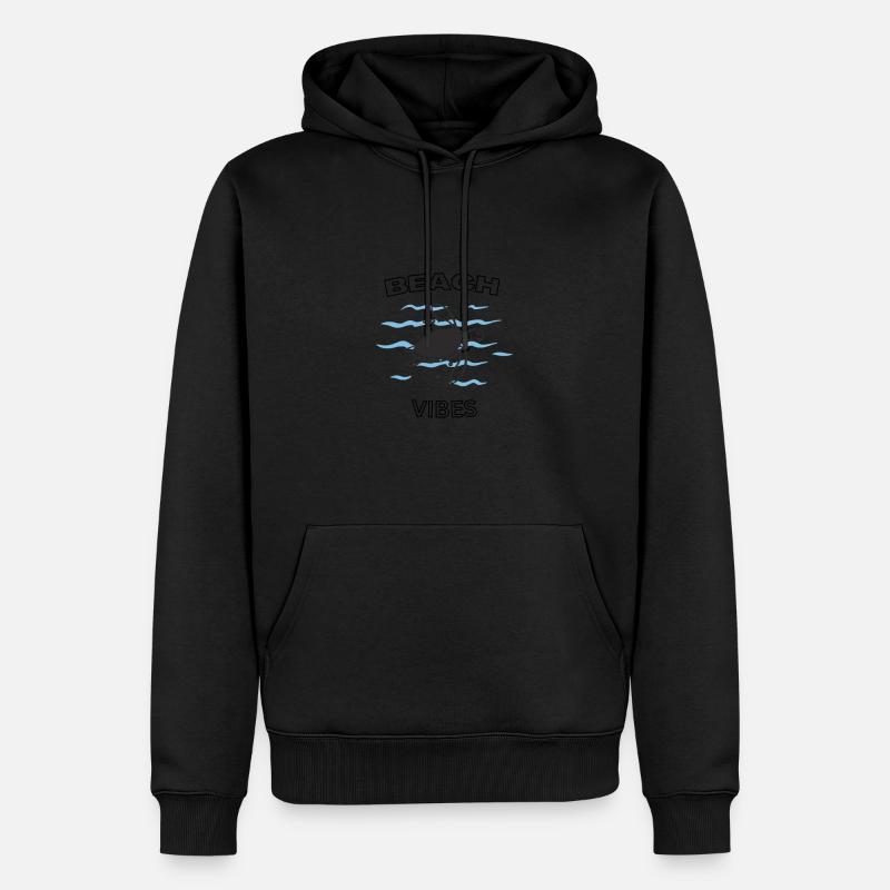 Beach Vibes Clothes, Summer Vibes - Männer Premium Bio Hoodie - Schwarz