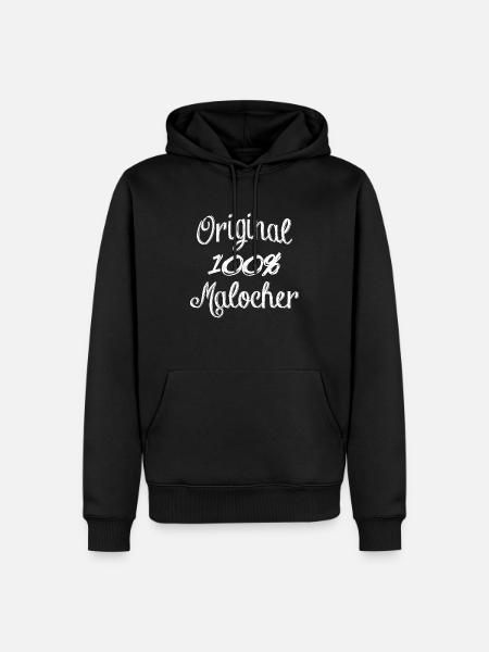 100% Original Malocher - Männer Premium Bio Hoodie - Schwarz