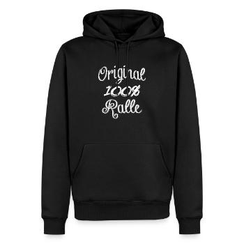 Original 100% Ralle - Sweat à capuche Premium bio Homme - noir - Devant - Nico (187cm)