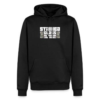 Vitrail - Ma passion, mon - - Sweat à capuche Premium bio Homme - noir - Devant - Nico (187cm)