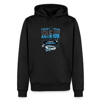 Lustiges Scheidung Glücklich Geschieden und - Männer Premium Bio Hoodie - Schwarz - Vorne - Nico (187cm)