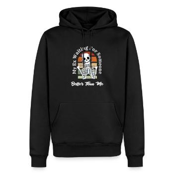 Lustiges Scheidung Glücklich Geschieden und - Männer Premium Bio Hoodie - Schwarz - Vorne - Nico (187cm)