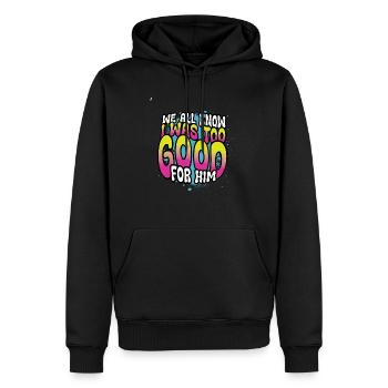 Lustiges Scheidung Glücklich Geschieden und - Männer Premium Bio Hoodie - Schwarz - Vorne - Nico (187cm)
