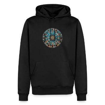 Glasmalerei - Glasmalerei Künstler - Männer Premium Bio Hoodie - Schwarz - Vorne - Nico (187cm)