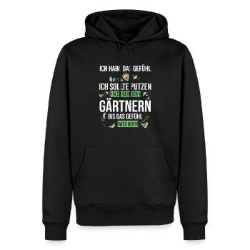 Gartenarbeit Hobbygärtner Garten Gärtner - Männer Premium Bio Hoodie - Schwarz - Vorne - Nico (187cm)