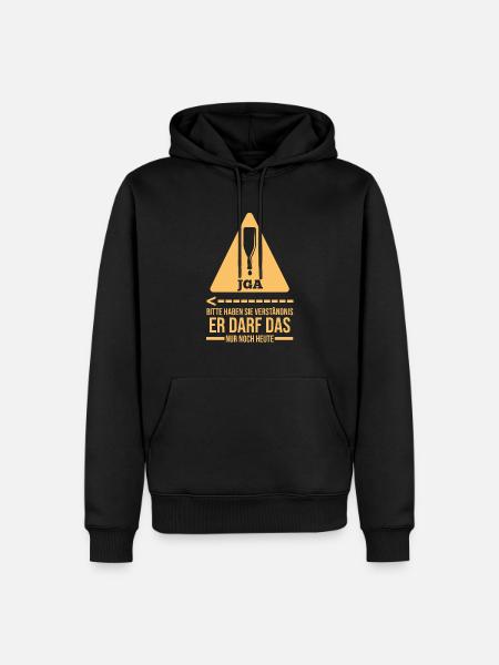 Bräutigam Hochzeit Heiraten Junggesellenabschied - Männer Premium Bio Hoodie - Schwarz