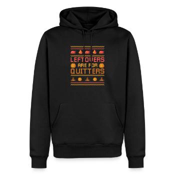Leftovers are ugly thanks for slackers - Men’s Premium Organic Hoodie - black - Front - Nico (187cm)
