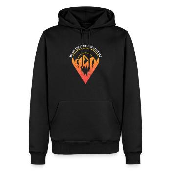 GPS Dire Funny Geocaching Geocacher - Sweat à capuche Premium bio Homme - noir - Devant - Nico (187cm)