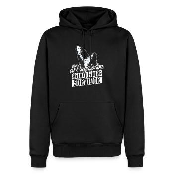 Megalodon Encounter Survivor - Megalodon Shark - Sweat à capuche Premium bio Homme - noir - Devant - Nico (187cm)