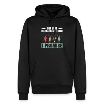 Ein letzter Megalodon-Zahn - Megalodon-Hai - Männer Premium Bio Hoodie - Schwarz - Vorne - Nico (187cm)