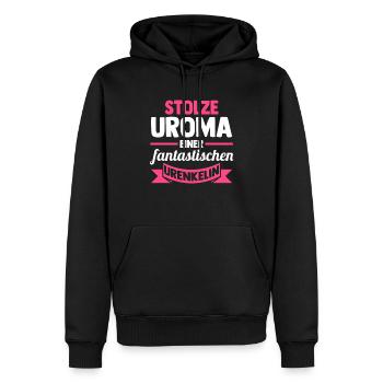 Urgroßmutter Uroma - Männer Premium Bio Hoodie - Schwarz - Vorne - Nico (187cm)