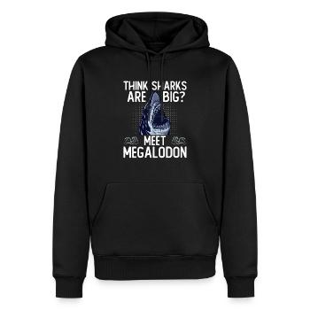 Vous pensez que les requins sont gros? Rencontrez Megalodon - Sweat à capuche Premium bio Homme - noir - Devant - Nico (187cm)