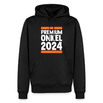 Werdender Onkel 2036 - Männer Premium Bio Hoodie - Schwarz - Vorne - Nico (187cm)
