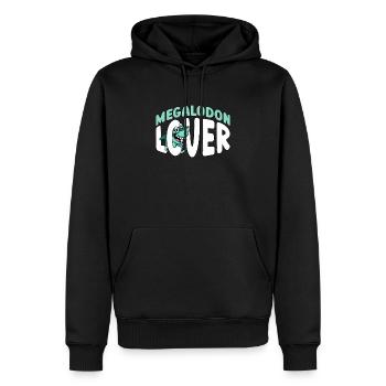 Megalodon Lover - Megalodon Jungen Hai - Männer Premium Bio Hoodie - Schwarz - Vorne - Nico (187cm)