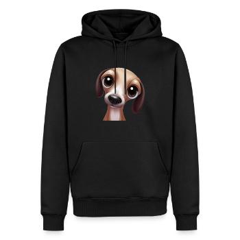 Œuvre d’art de Greyhound Racing - Sweat à capuche Premium bio Homme - noir - Devant - Nico (187cm)