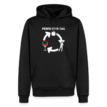 Line Dance Tänzer - Männer Premium Bio Hoodie - Schwarz - Vorne - Nico (187cm)