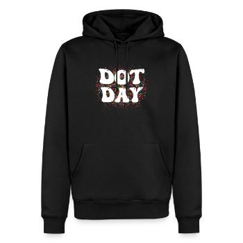 Happy International Dot Day 2023 - Men’s Premium Organic Hoodie - black - Front - Nico (187cm)