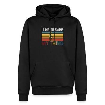 Mein Ding Schwingen Metalldetektor Schatzsuche - Männer Premium Bio Hoodie - Schwarz - Vorne - Nico (187cm)