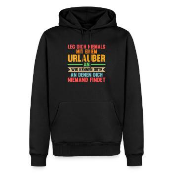 Sommerurlaub Urlauber Urlaub - Männer Premium Bio Hoodie - Schwarz - Vorne - Nico (187cm)