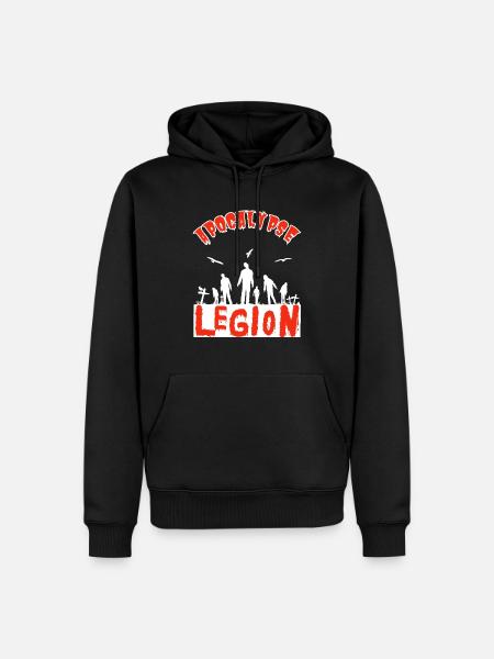 "Apocalypse Legion", Horde-Zombies - Männer Premium Bio Hoodie - Schwarz