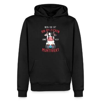 Controller Videospiel Gamer Computerspiel Zocken - Männer Premium Bio Hoodie - Schwarz - Vorne - Nico (187cm)