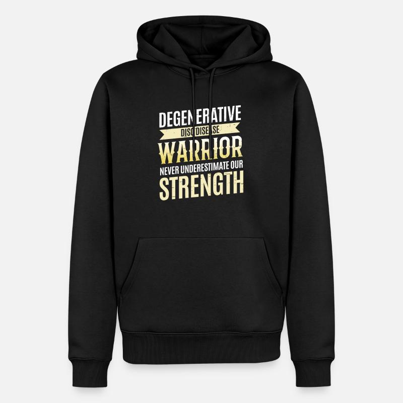 Discopathie dégénérative Krieger Ddd - Sweat à capuche Premium bio Homme - noir