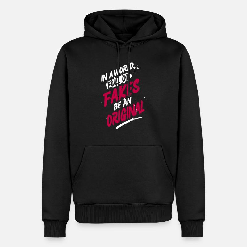Soyez un original - Sweat à capuche Premium bio Homme - noir